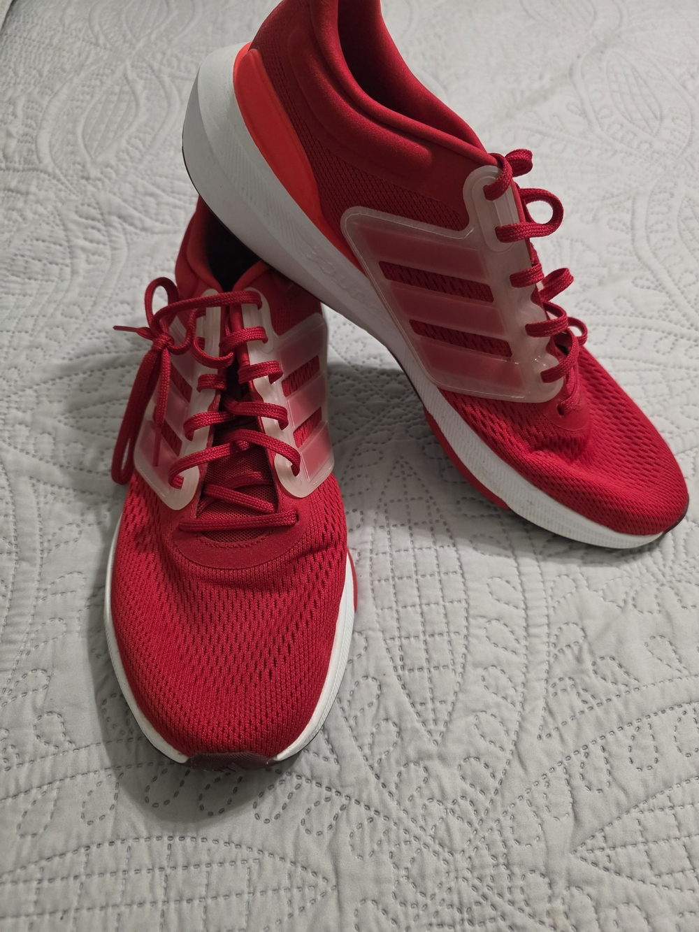 adidas Red Men's Athletic Trainers with White Sole